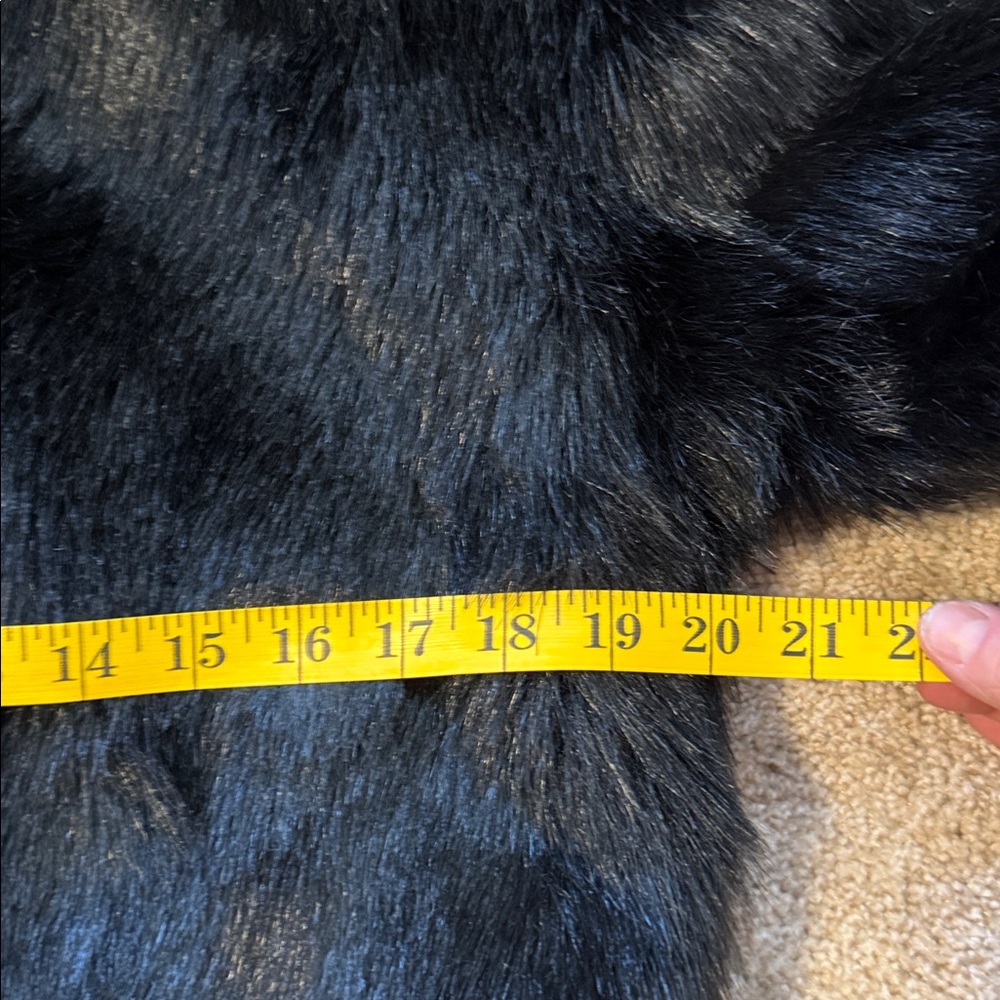 Vintage Rampage Black Faux Fur Coat Size Medium - Picture 11 of 13